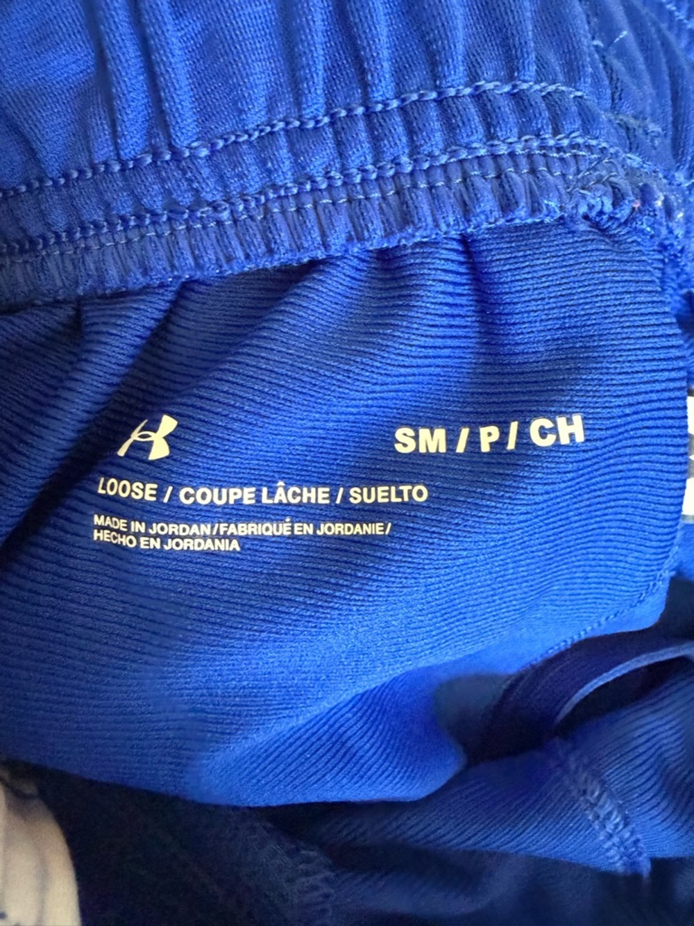 Under Armour Men’s Blue White Joggers Sweatpants Ankle Zipper Small Loose - Picture 5 of 14